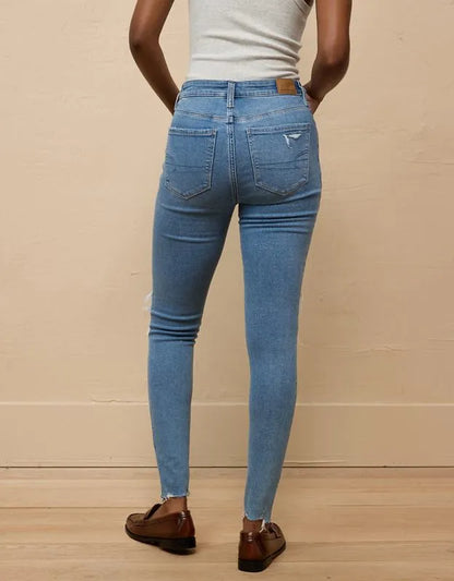 AE Super High-Waisted Ripped Jegging