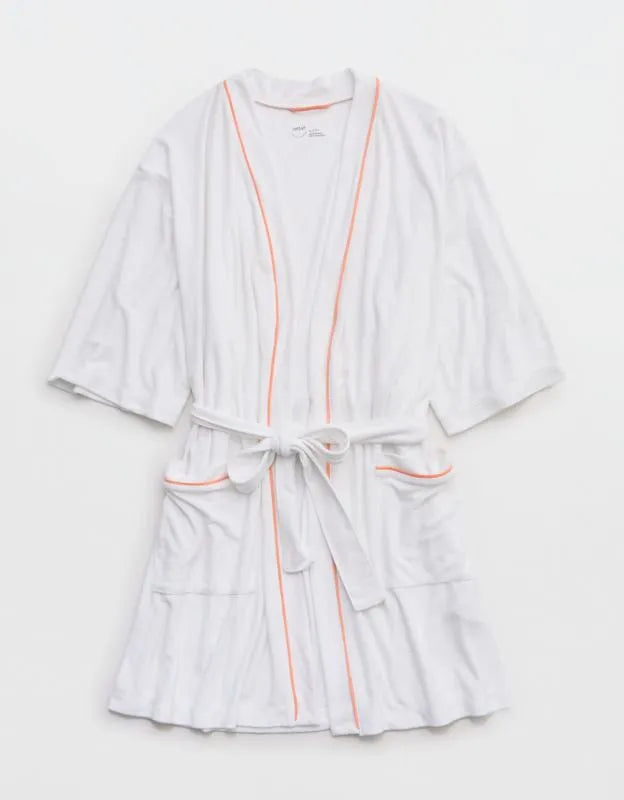 Aerie Real Hot Terry Piping Robe