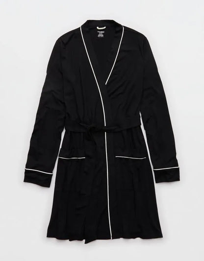 OVERSLEPT by Aerie Real Soft® Piping Robe