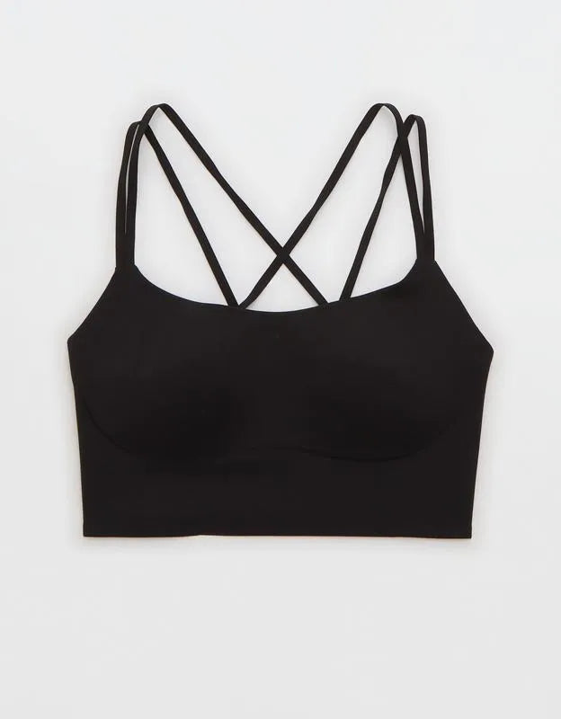 OFFLINE By Aerie Real Me XTRA Hold Up! Strappy Sports Bra