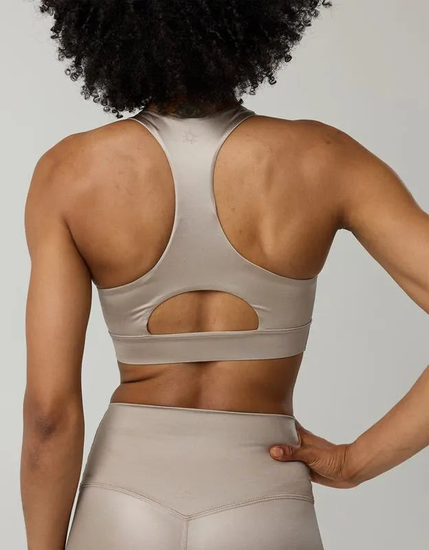 OFFLINE By Aerie Goals Gloss High Neck Sports Bra