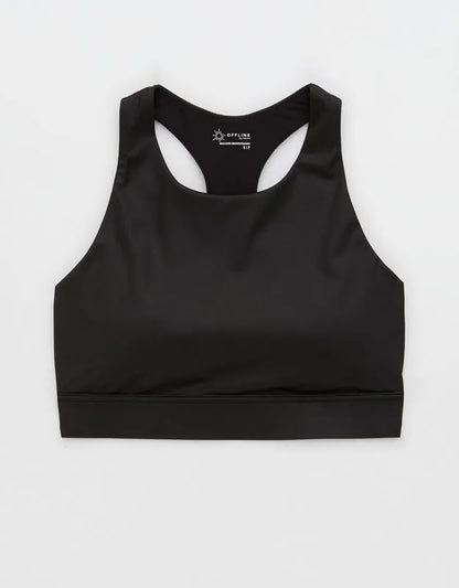 OFFLINE By Aerie Goals Gloss High Neck Sports Bra