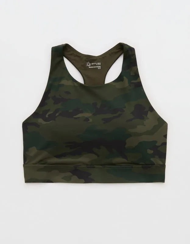 OFFLINE By Aerie Goals Gloss High Neck Sports Bra