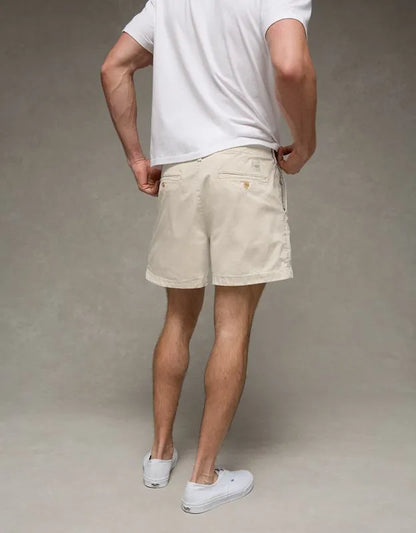 AE 5" Flex Lived-In Khaki Short