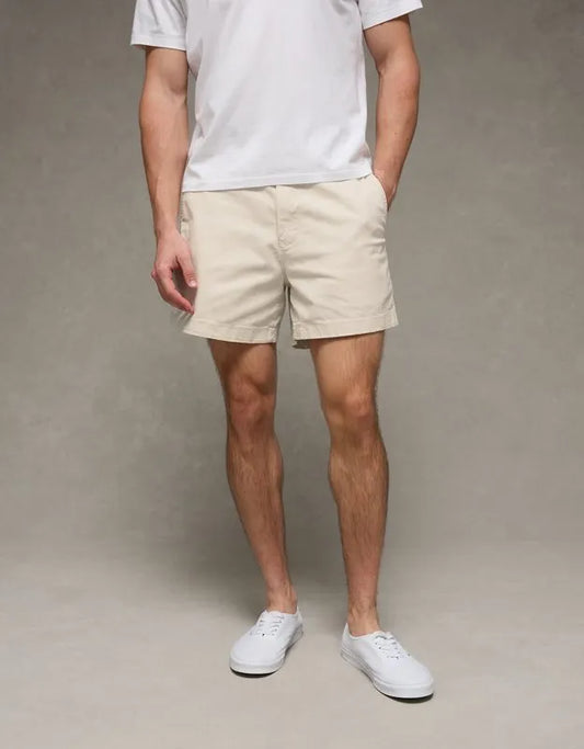 AE 5" Flex Lived-In Khaki Short