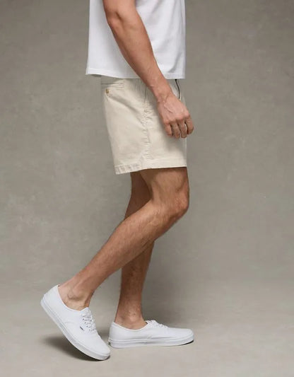 AE 5" Flex Lived-In Khaki Short