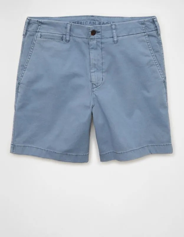 AE 7" Flex Lived-In Khaki Short
