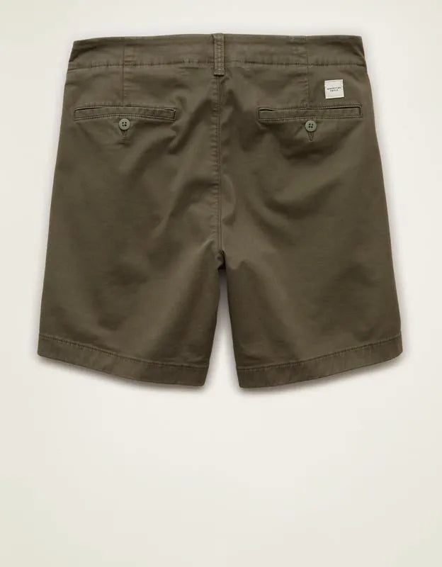 AE 7" Flex Lived-In Khaki Short