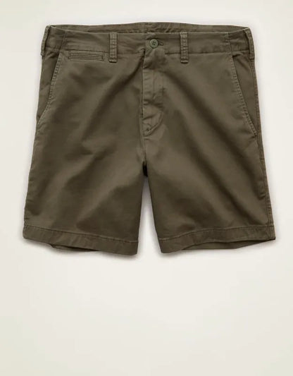 AE 7" Flex Lived-In Khaki Short