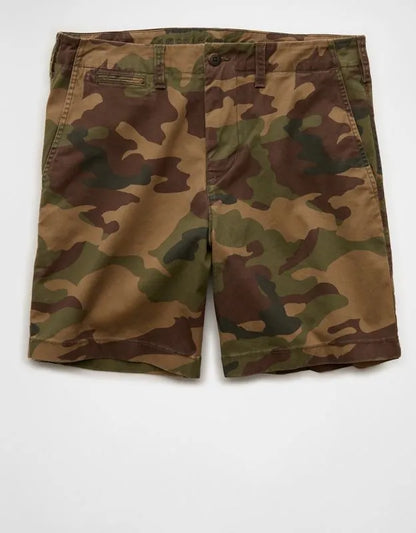 AE 7" Flex Lived-In Khaki Short