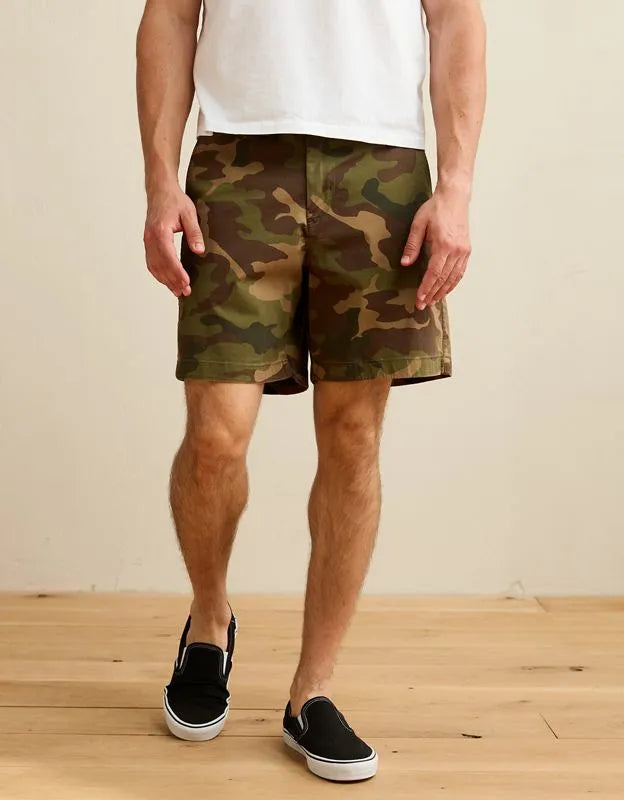 AE 7" Flex Lived-In Khaki Short