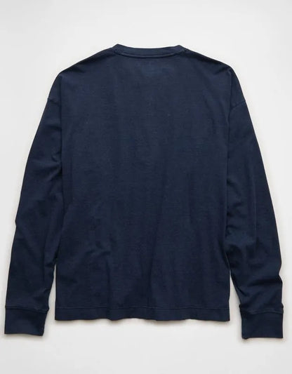 AE Boxy Fit Lightweight Henley T-Shirt