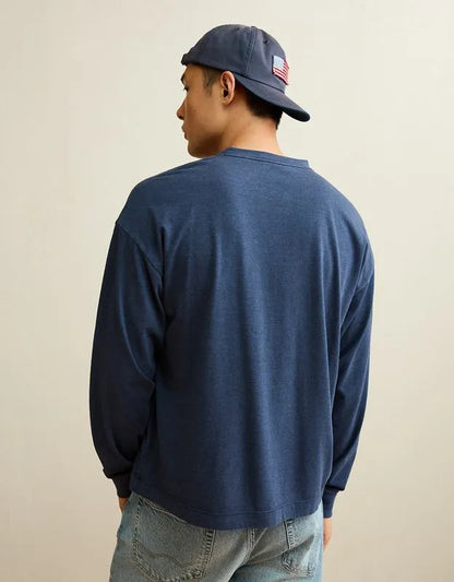 AE Boxy Fit Lightweight Henley T-Shirt