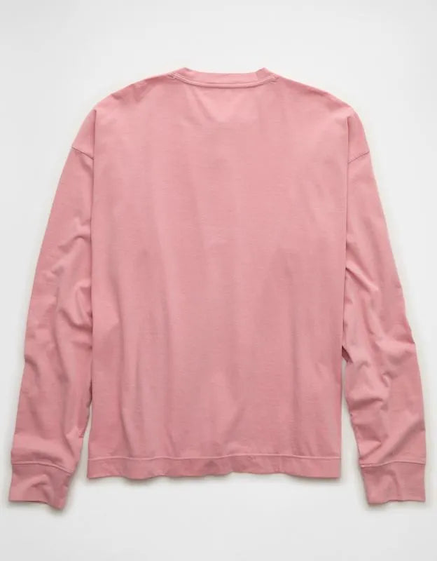 AE Boxy Fit Lightweight Henley T-Shirt