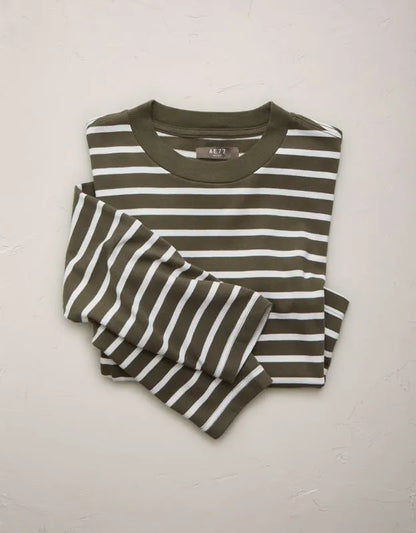 AE77 Boxy Long-Sleeve Stripe T-Shirt