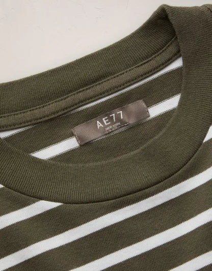 AE77 Boxy Long-Sleeve Stripe T-Shirt