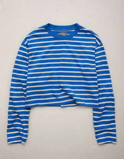 AE77 Boxy Long-Sleeve Stripe T-Shirt