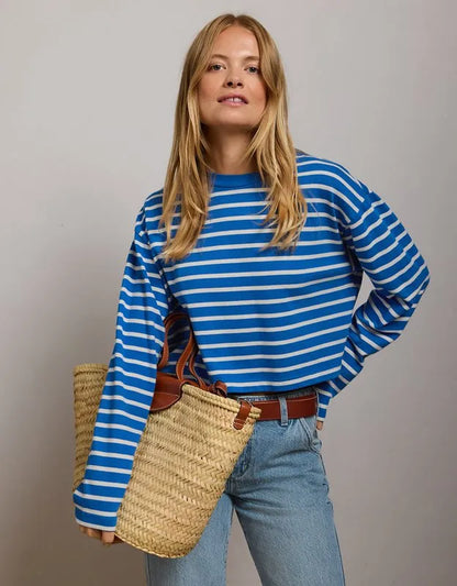 AE77 Boxy Long-Sleeve Stripe T-Shirt