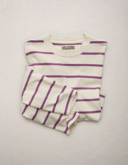 AE77 Boxy Long-Sleeve Stripe T-Shirt