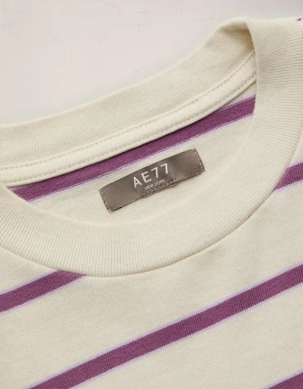 AE77 Boxy Long-Sleeve Stripe T-Shirt