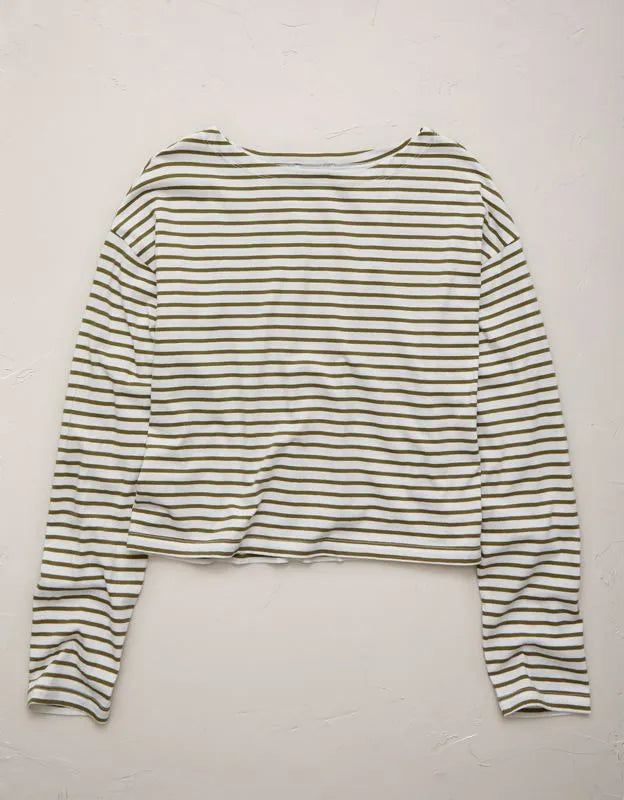 AE77 Long-Sleeve Boatneck Shirt
