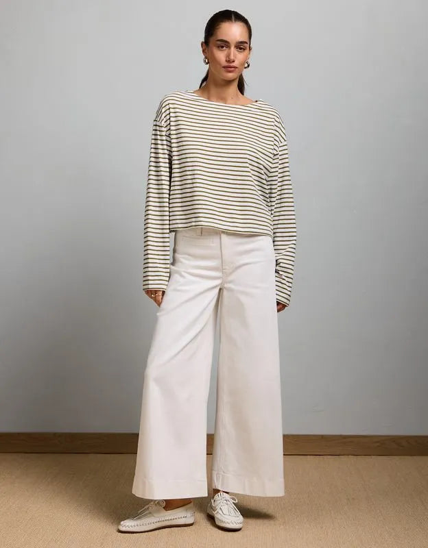 AE77 Long-Sleeve Boatneck Shirt