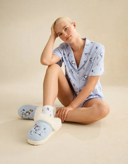 AE Camp Snoopy Scuff Slipper