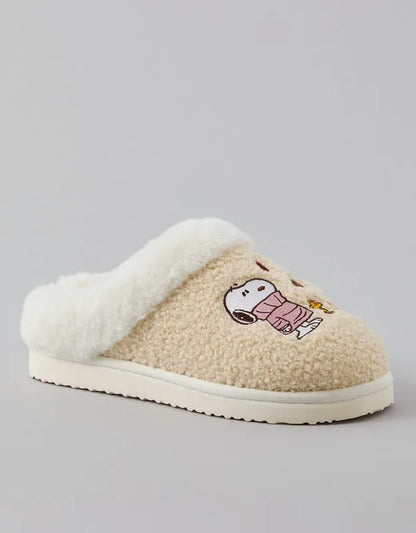 AE Snoopy Sweater Scuff Slipper
