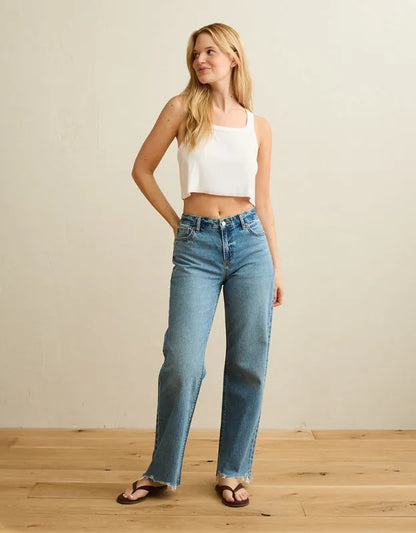 AE Curvy High-Waisted Stovepipe Jean