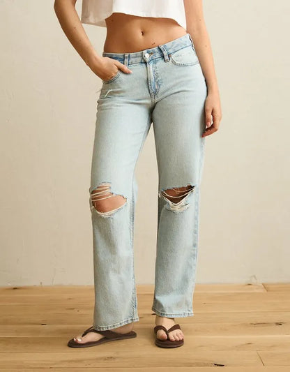 AE Curvy High-Waisted Stovepipe Jean