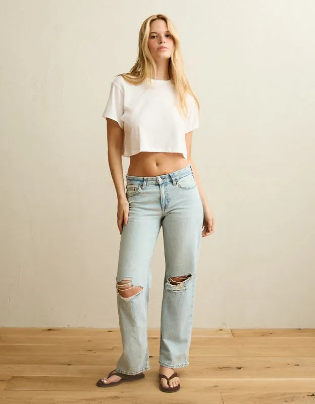 AE Curvy High-Waisted Stovepipe Jean