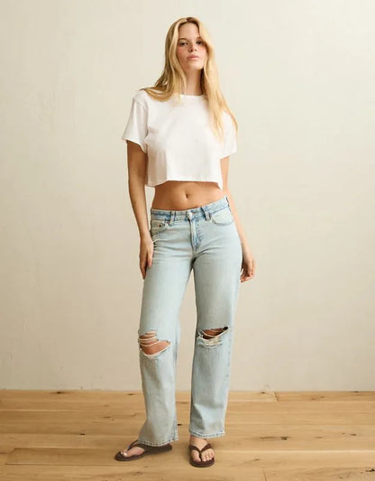AE Curvy High-Waisted Stovepipe Jean