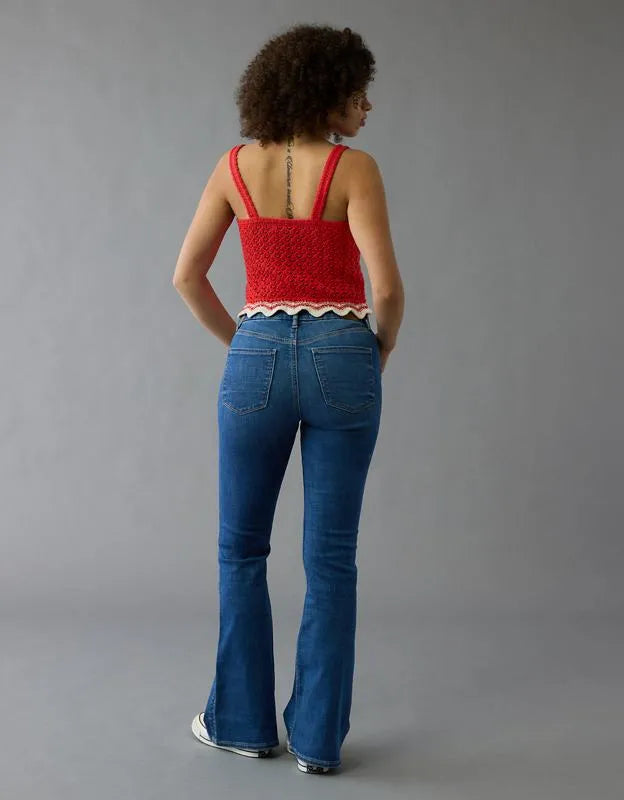 AE Curvy Super High-Waisted Flare Jean