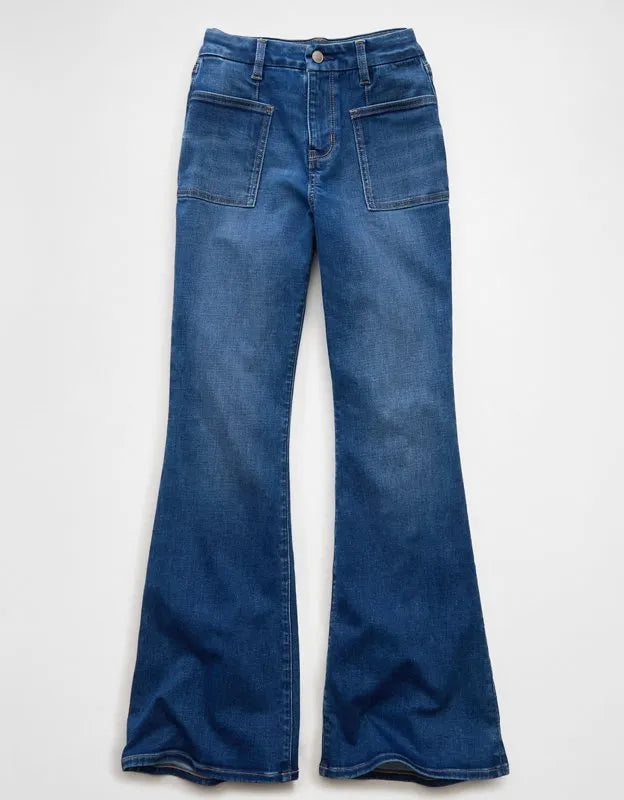AE Next Level Curvy Super High-Waisted Flare Jean