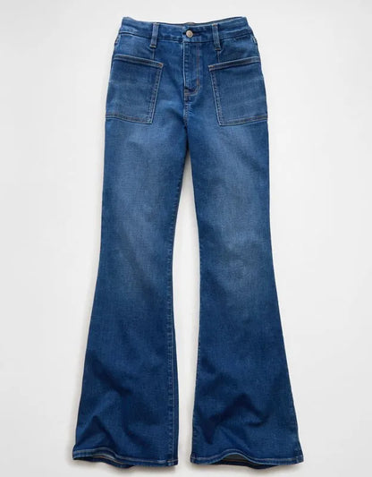 AE Next Level Curvy Super High-Waisted Flare Jean