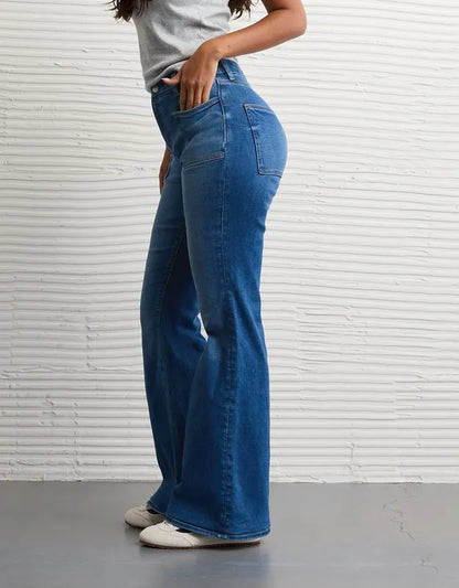 AE Next Level Curvy Super High-Waisted Flare Jean