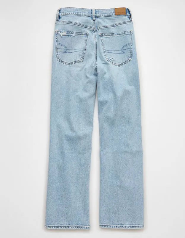 AE Strigid Ripped High-Waisted Stovepipe Jean