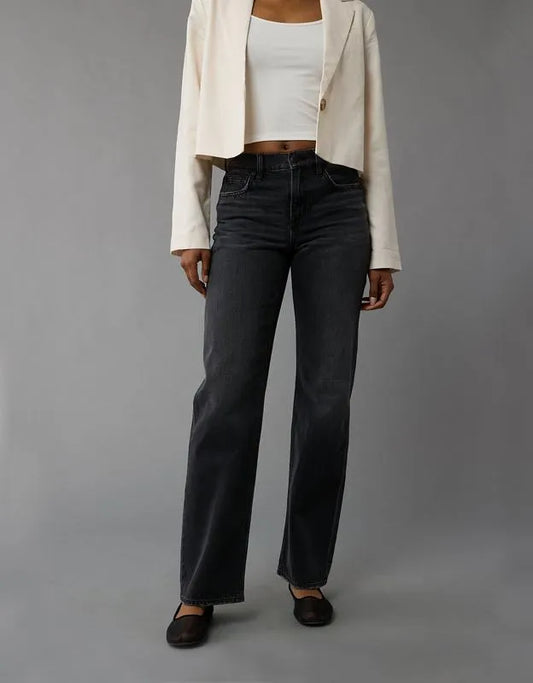 AE Embellished Strigid High-Waisted Stovepipe Jean