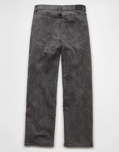 AE Stretch Snake Print High-Waisted Stovepipe Jean