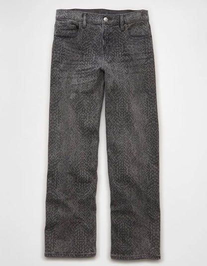 AE Stretch Snake Print High-Waisted Stovepipe Jean