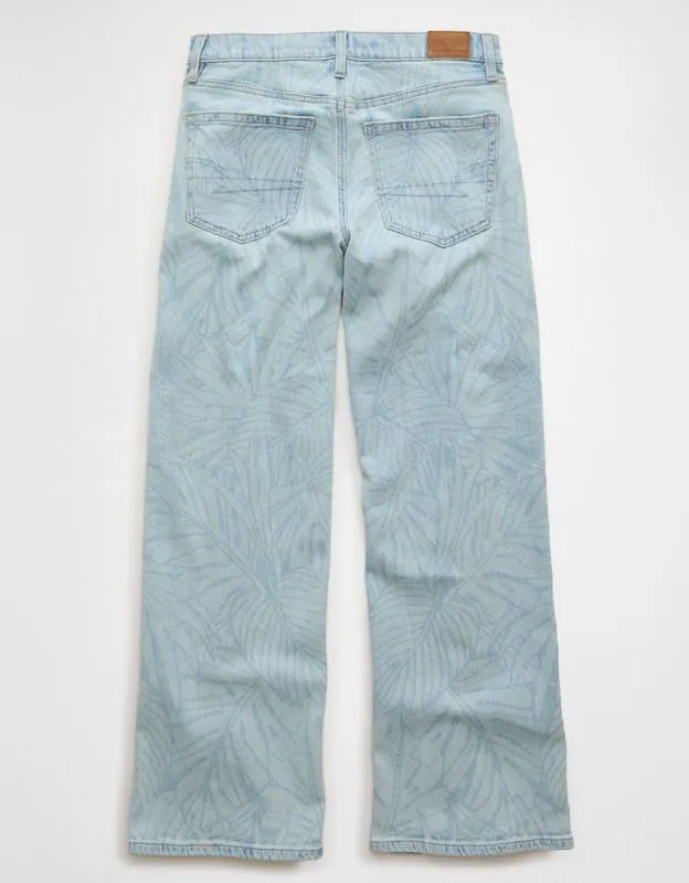 AE High-Waisted Laser Print Stovepipe Jean