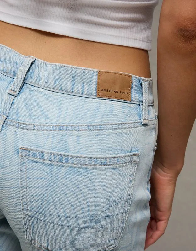 AE High-Waisted Laser Print Stovepipe Jean