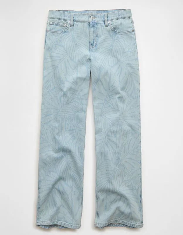 AE High-Waisted Laser Print Stovepipe Jean