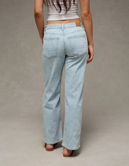 AE High-Waisted Laser Print Stovepipe Jean