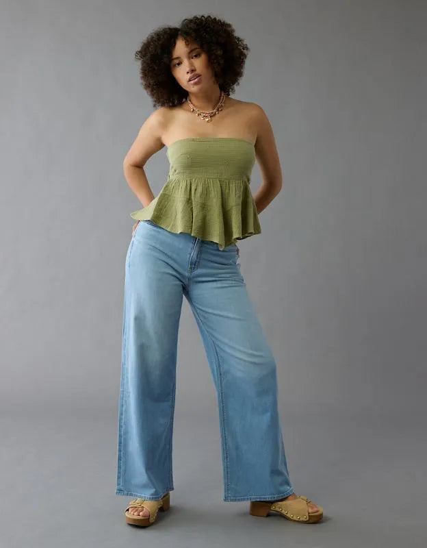 AE Curvy Super High-Waisted Baggy Jean