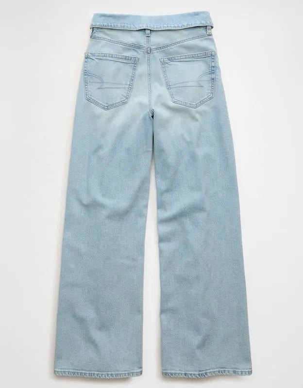 AE Curvy Super High-Waisted Baggy Wide-Leg Jean