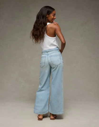 AE Curvy Super High-Waisted Baggy Wide-Leg Jean