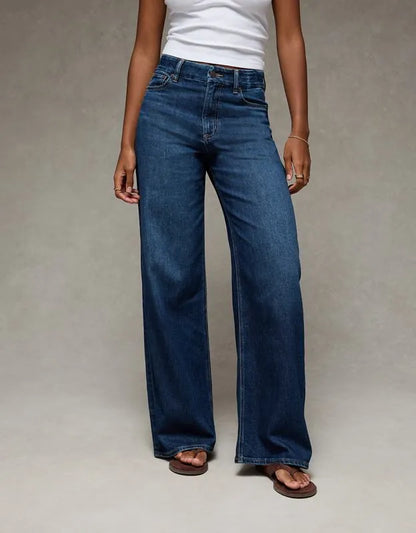 AE Curvy Super High-Waisted Baggy Wide-Leg Jean