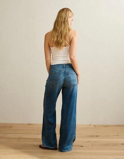 AE Curvy Super High-Waisted Baggy Wide-Leg Jean