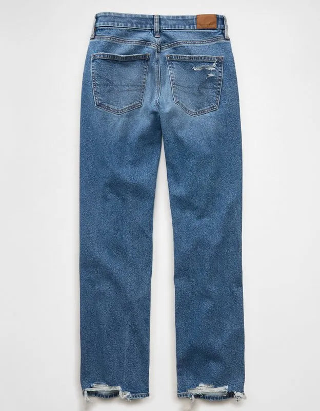 AE Curvy High-Waisted Straight Jean